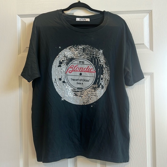 Letluv Blondie Heart of Glass Graphic Tee Sz XL - Picture 2 of 5